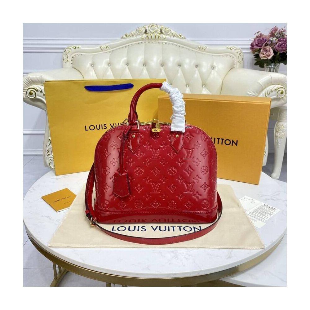 Louis Vuitton Monogram Vernis Leather Alma PM M91611