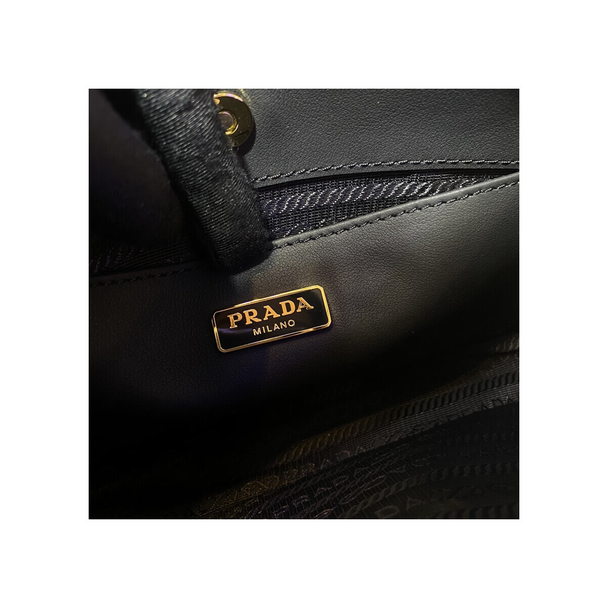 Prada Leather Chain Hobo Bag 1BC148