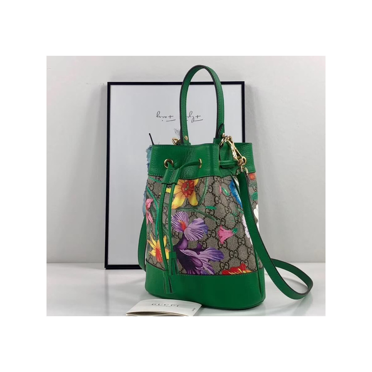 Gucci Ophidia GG Flora Small Bucket Bag 550621