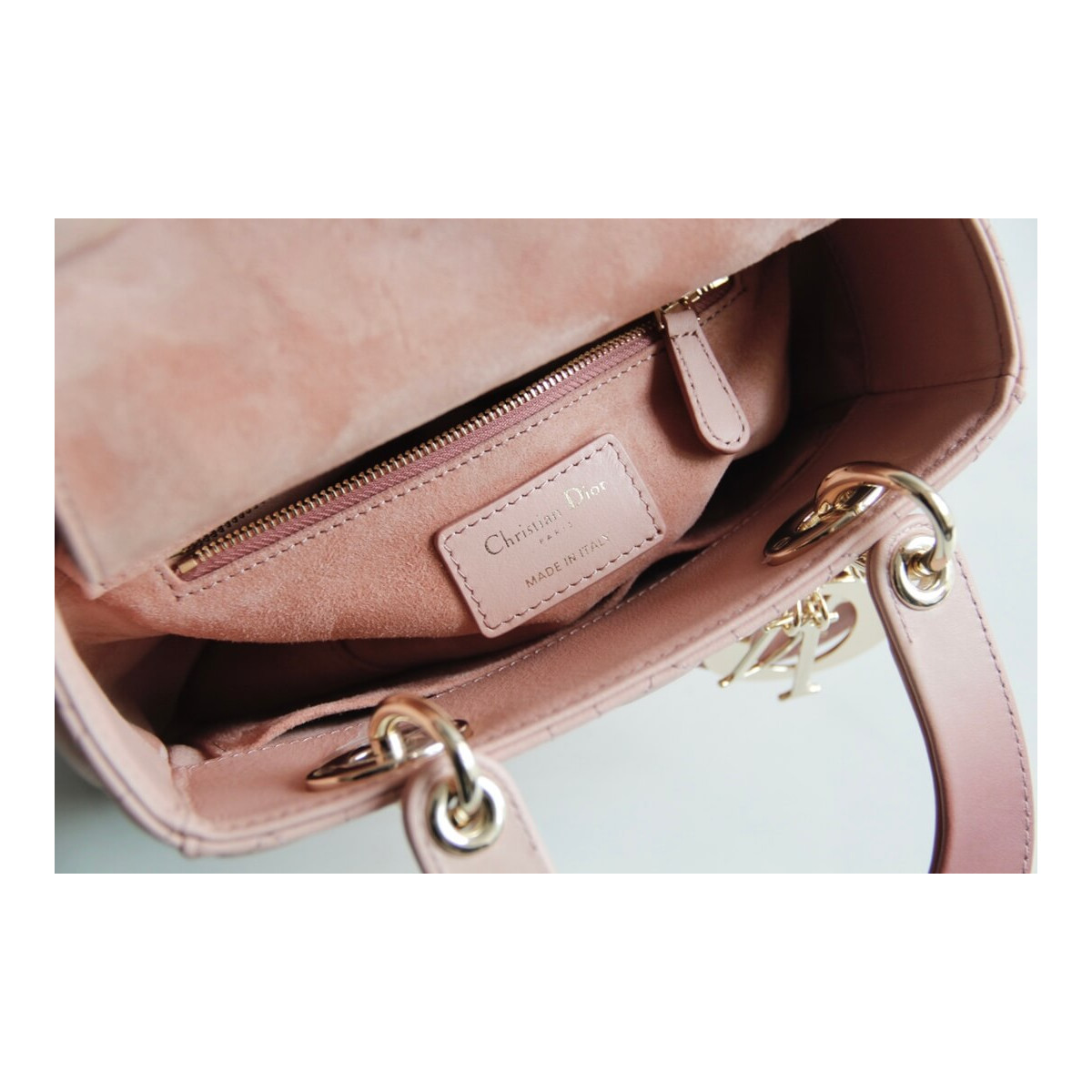 Lady Dior My ABCDior Bag in Pink Gradient Cannage Lambskin M0538