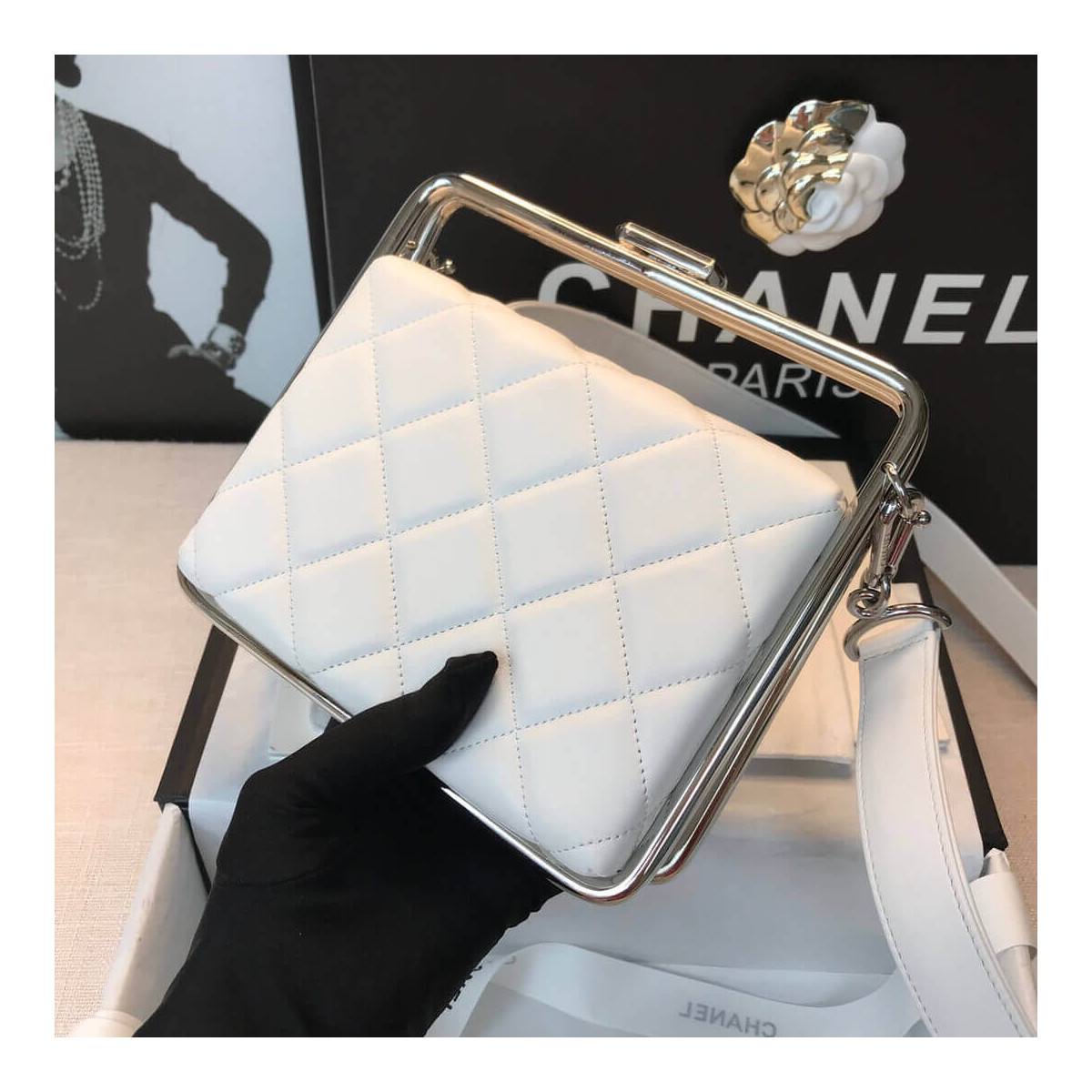 Chanel Lambskin Clutch AS1732