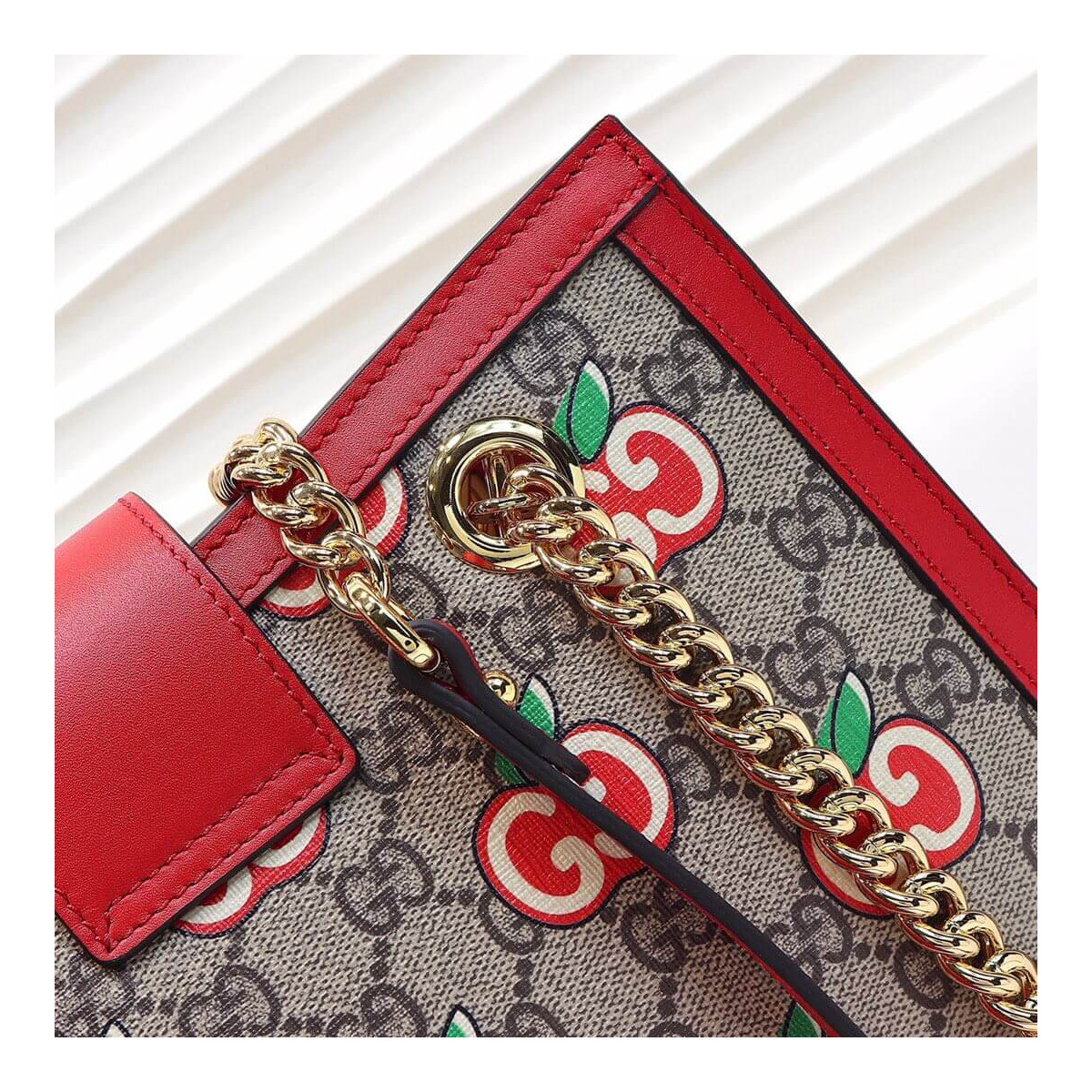 Gucci GG Apple Print Small Shoulder Bag 498156