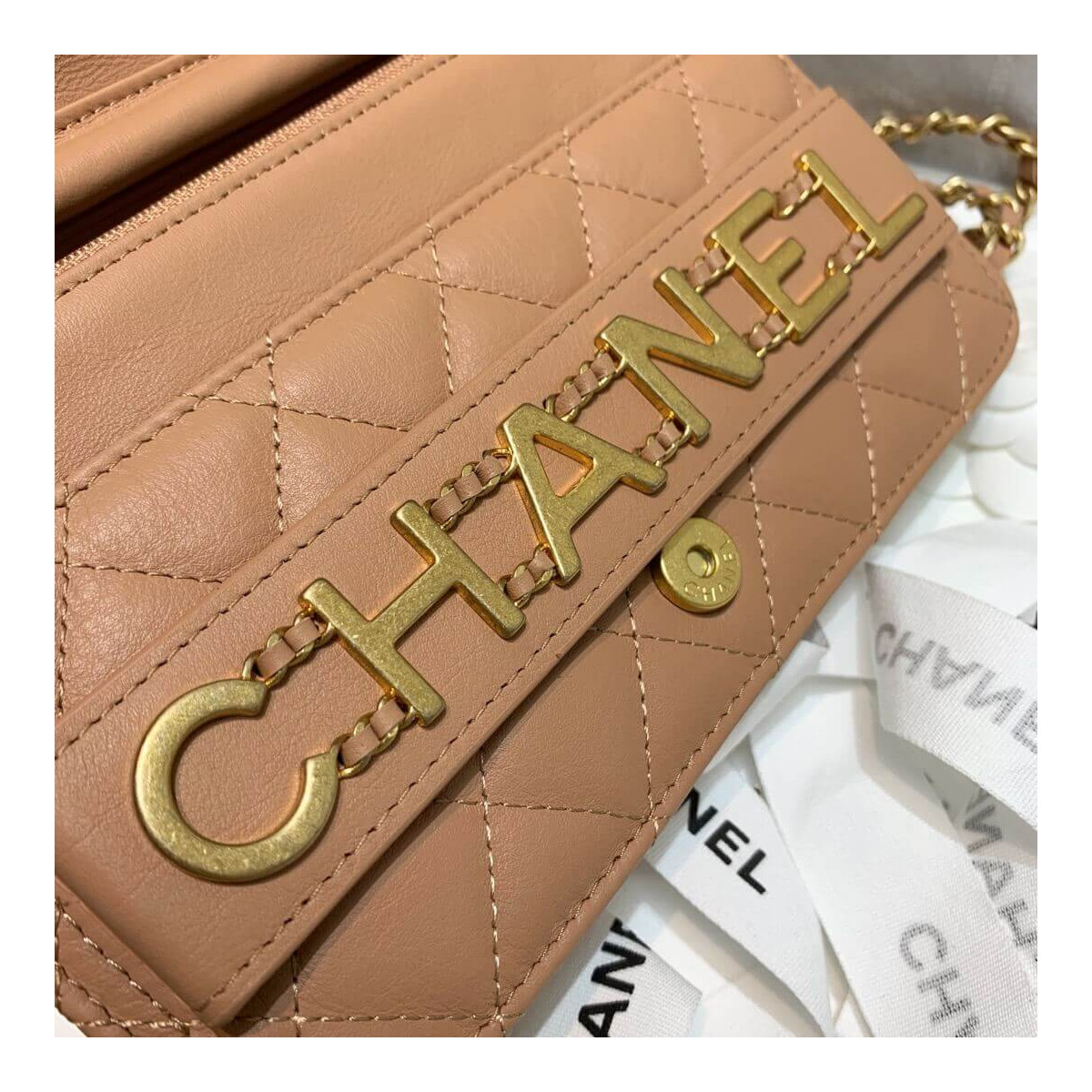 Chanel Front Logo 19cm Flap Bag 88826