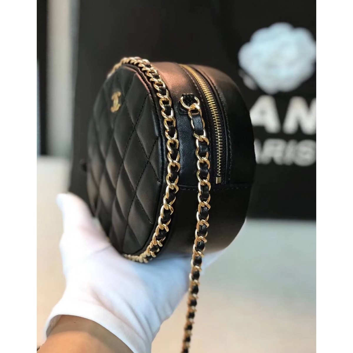 Chanel Round Clutch Chain Bag A70657