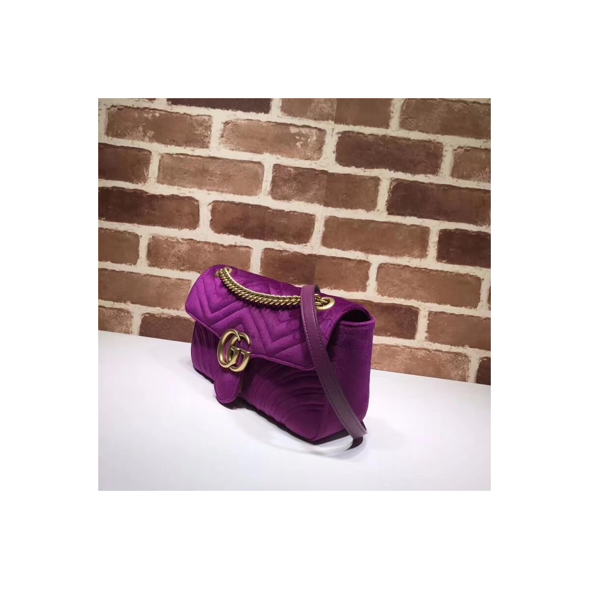 Gucci GG Marmont Velvet Shoulder Bag 443497