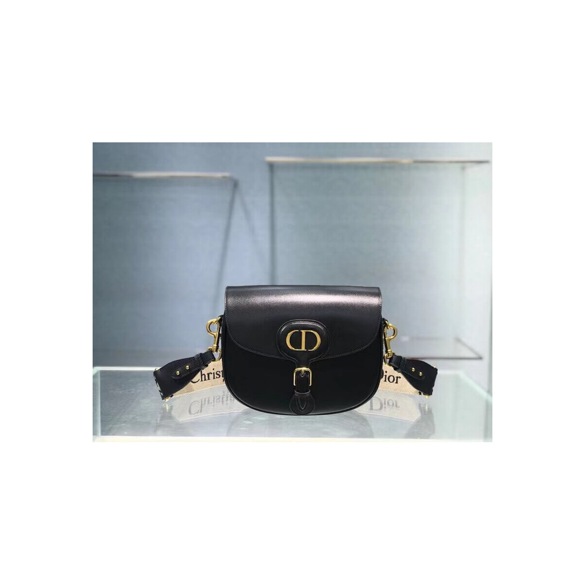 Dior Large Bobby Bag in Box Calfskin M9320