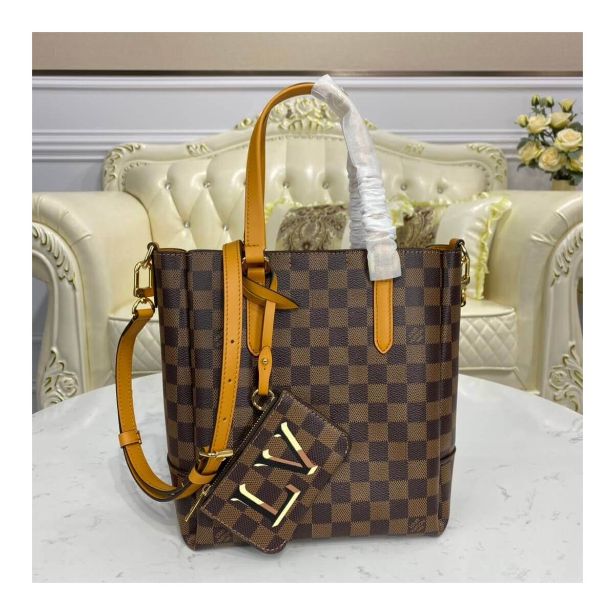 Louis Vuitton Damier Belmont PM N60297 N60348