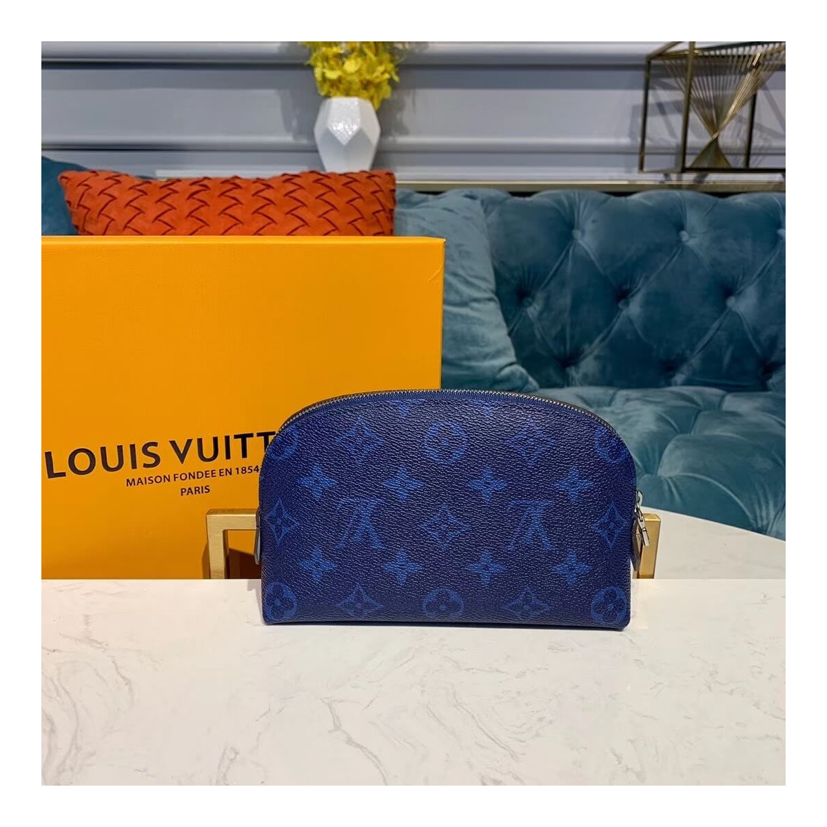 Louis Vuitton Monogram Pacific Canvas Cosmetic Pouch M60024