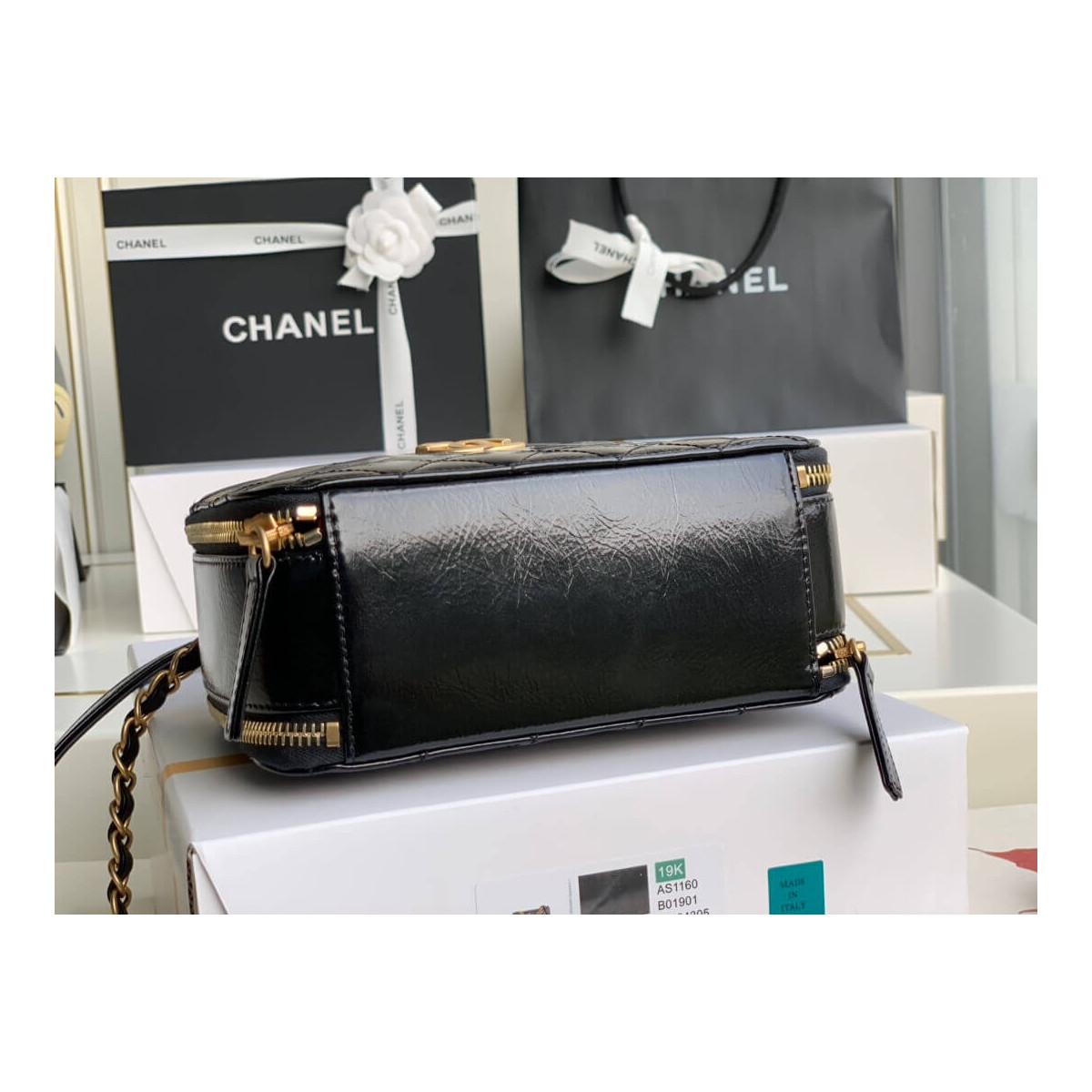 Chanel Lambskin Vanity Case AS2179