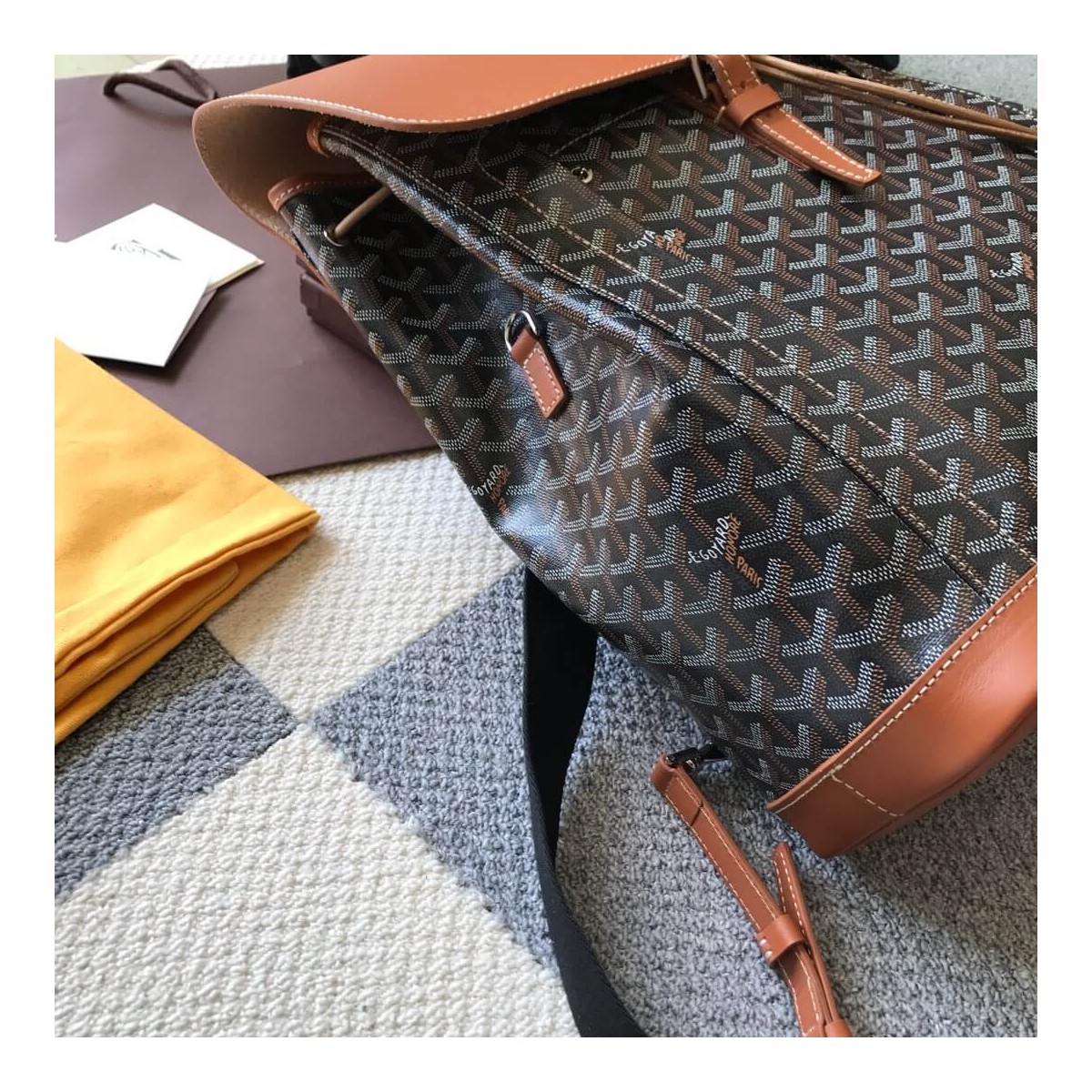 Goyard Calfskin Alpin Backpack 169555