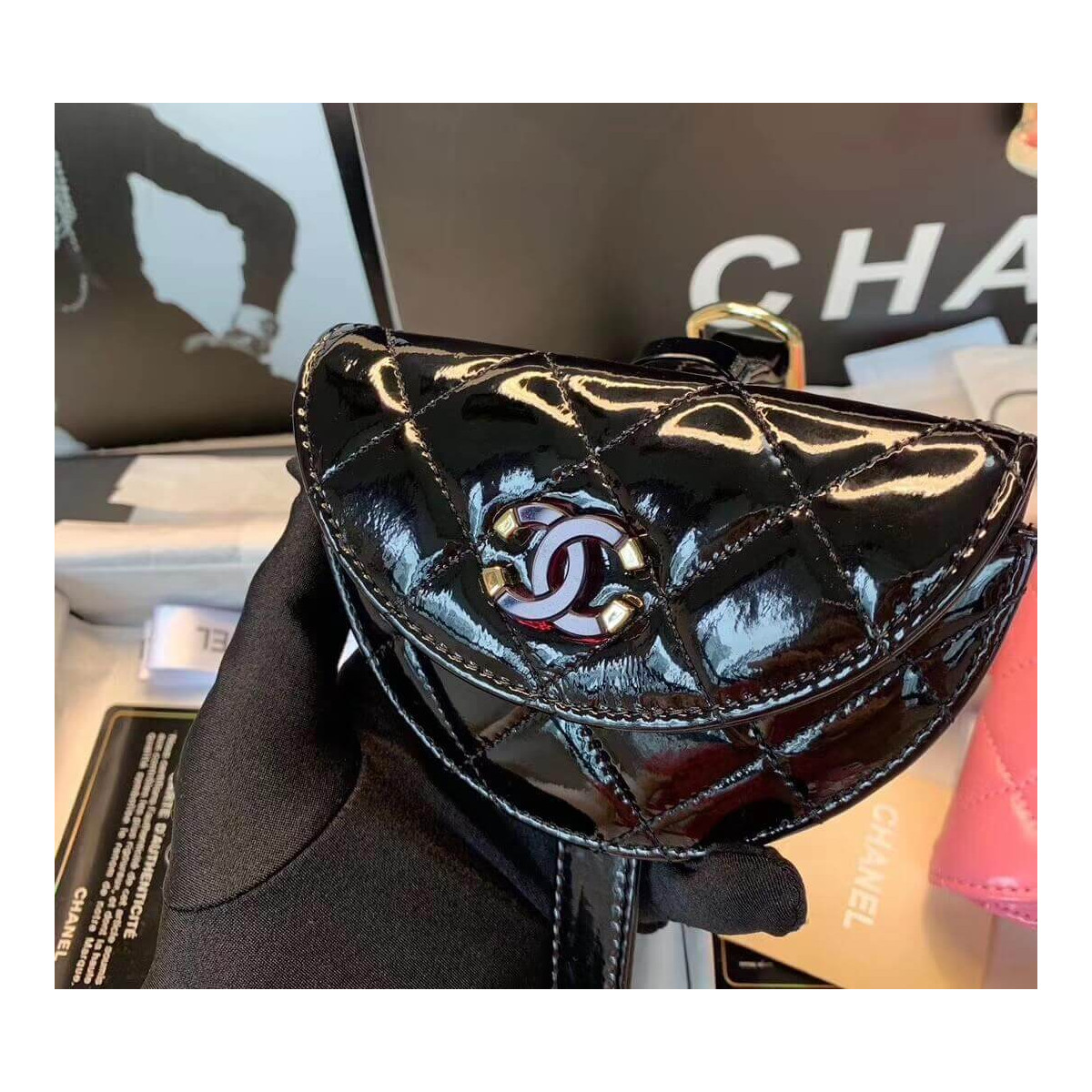 Chanel Flap Coin Purse Wristlet AP1346