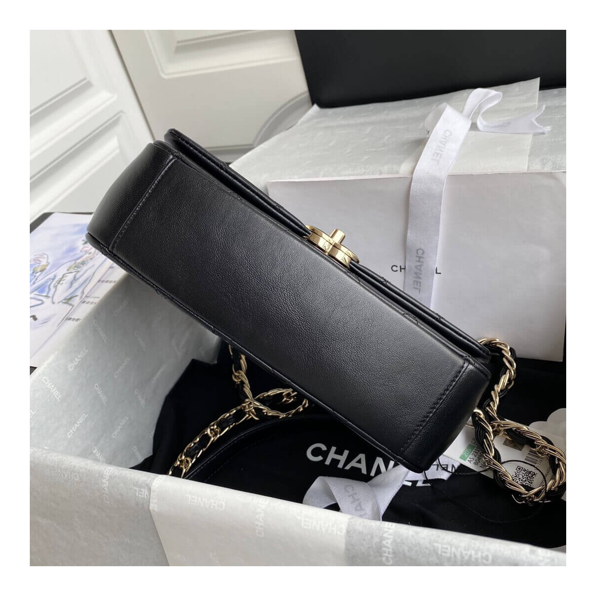 Chanel Lambskin Large Flap Bag AS2319