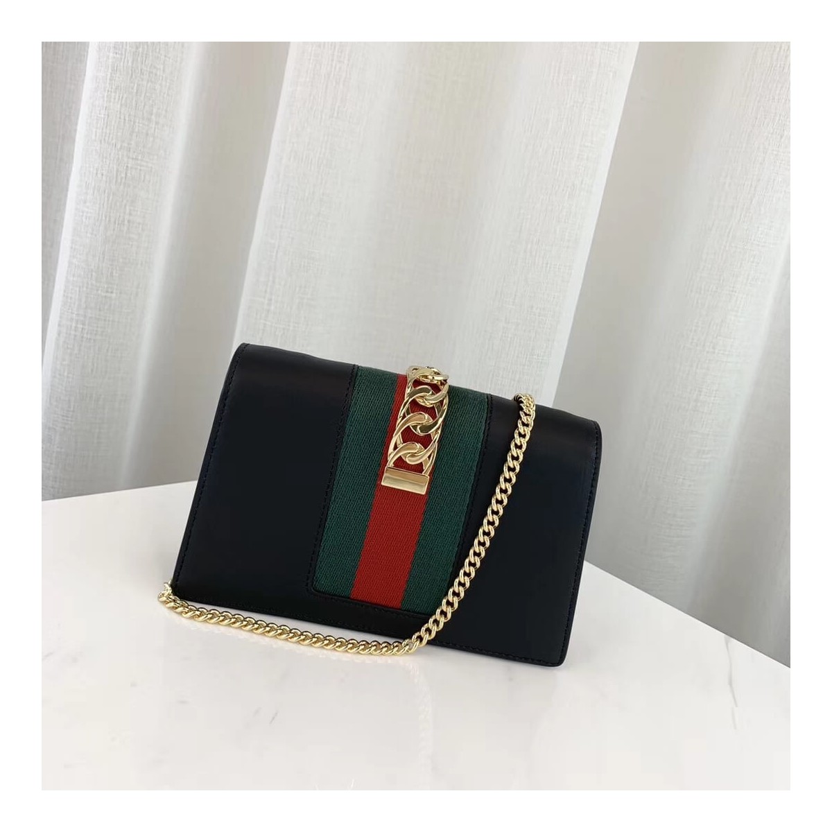 Gucci Sylvie Leather Super Mini Bag 494646