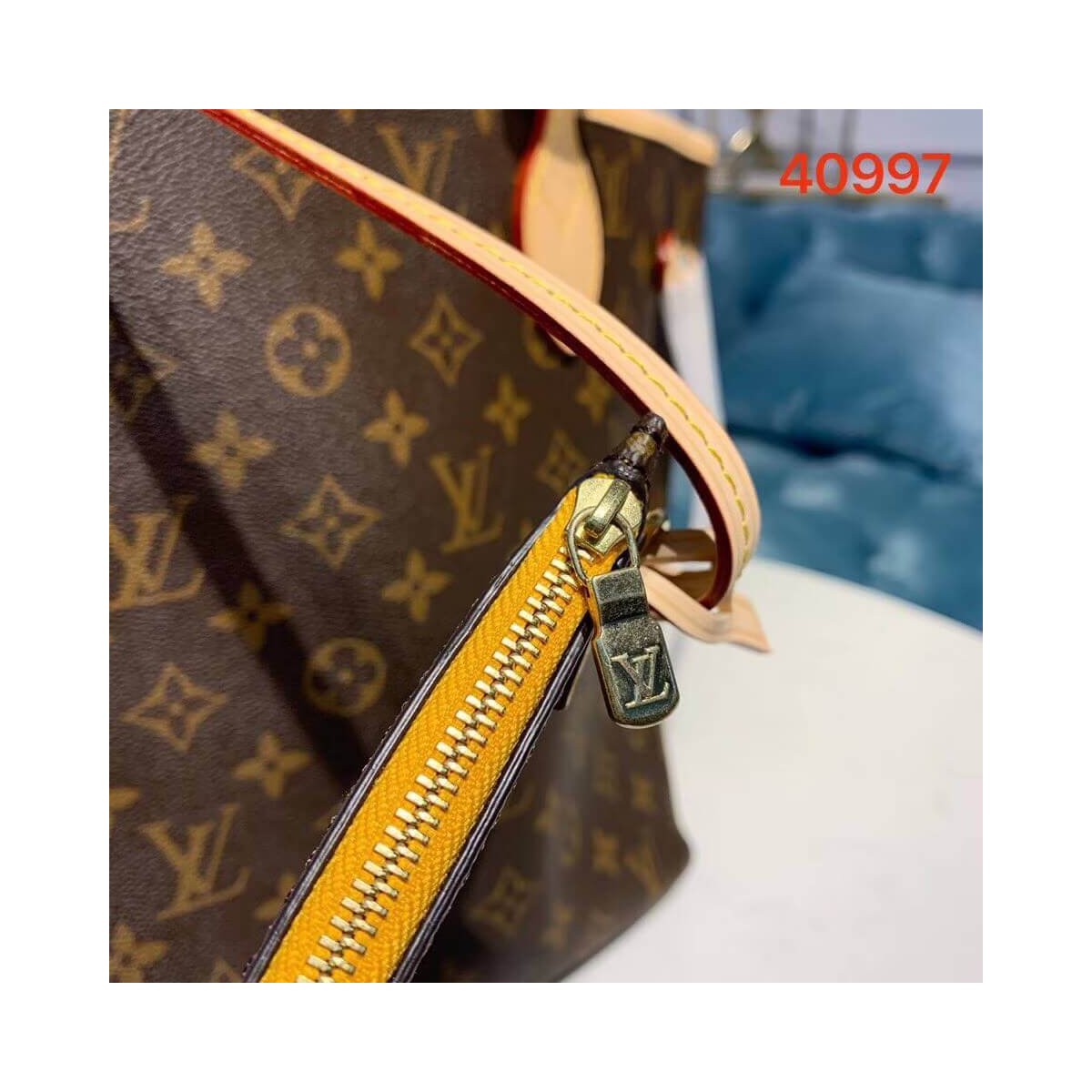 Louis Vuitton Monogram Canvas Neverfull MM M40997 Yellow