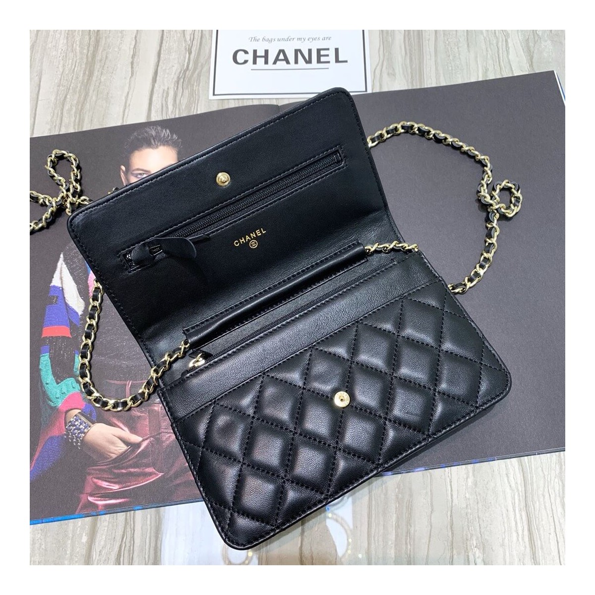 Chanel Lambskin Chain Bag 86058