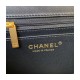 Chanel Mini Flap Bag With Top Handle AS2431 in Iridescent Lambskin