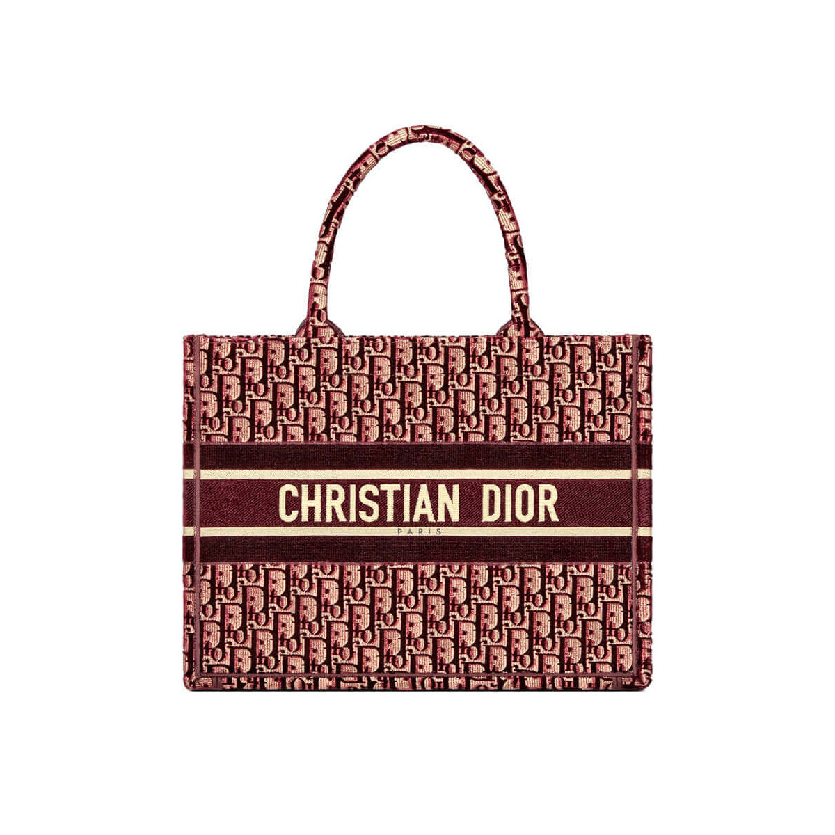 Christian Dior Small Book Tote Embossed Velvet M1296