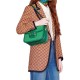 Gucci Horsebit 1955 Small Shoulder Bag 602204 Green Leather