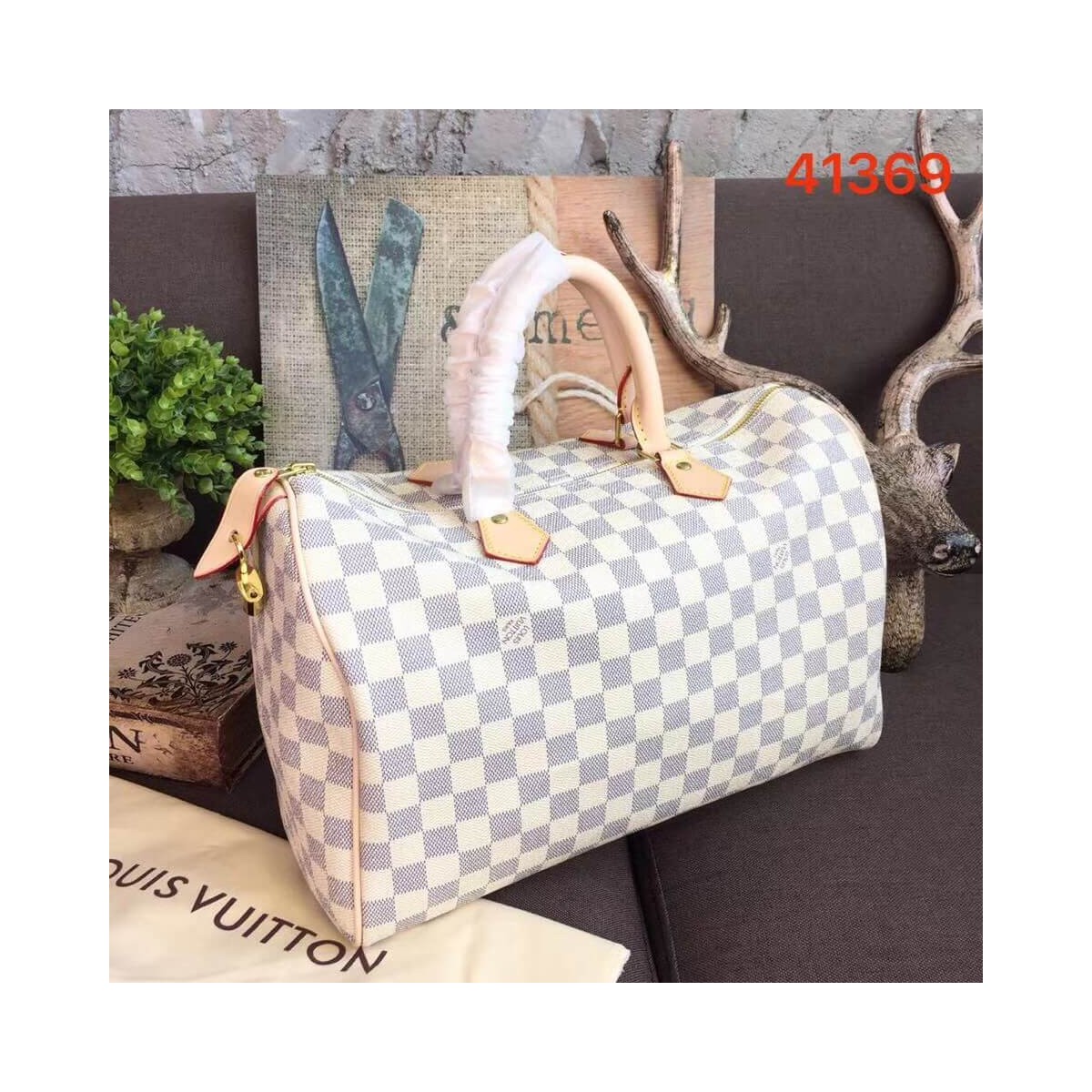 Louis Vuitton Damier Azur Canvas Speedy 35 N41369