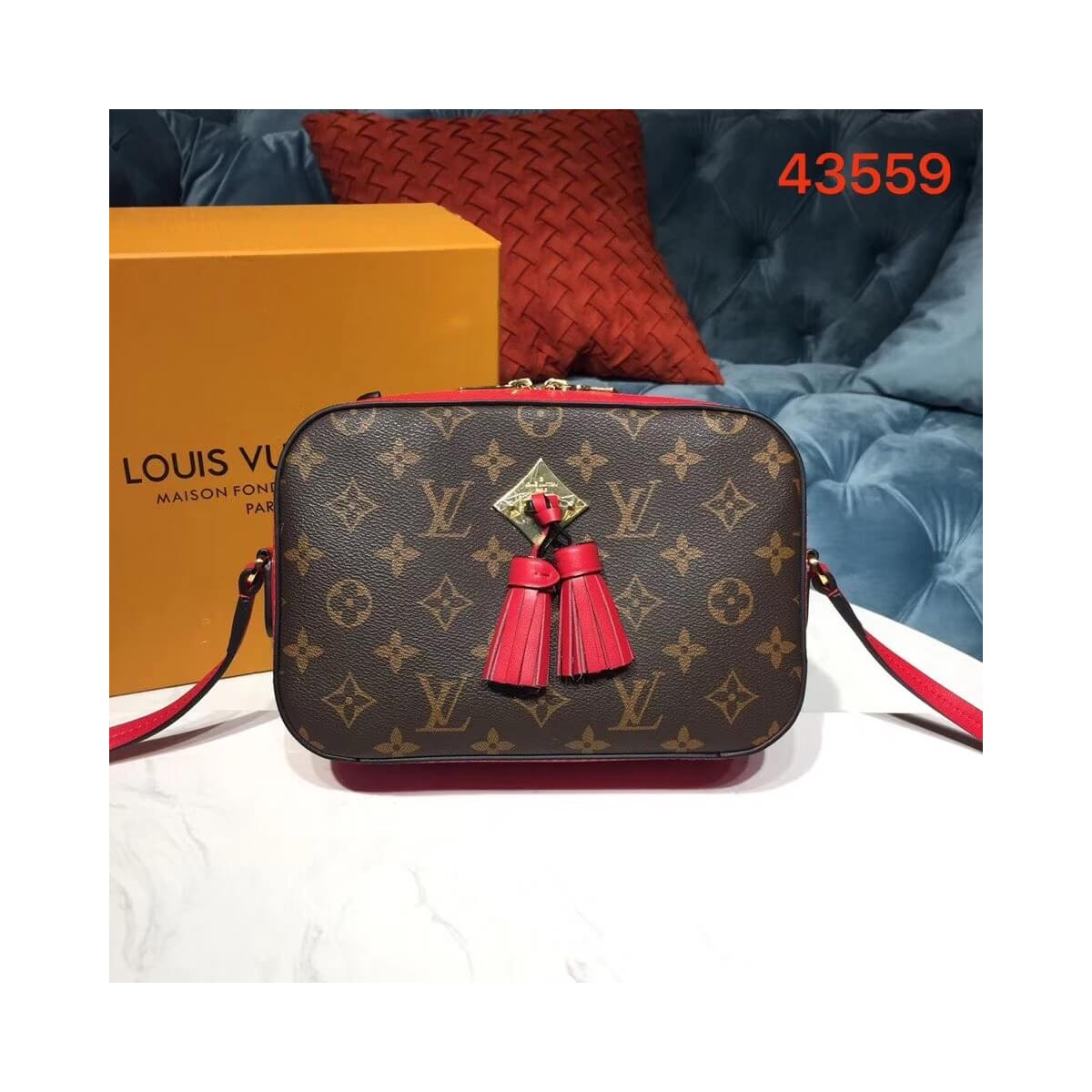 Louis Vuitton Monogram Canvas Saintonge M43559