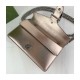 Gucci Dionysus Small Shoulder Bag in Rose Gold Lame Leather 499623