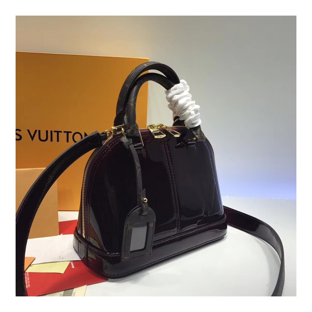 Louis Vuitton Patent Leather Alma BB M54785