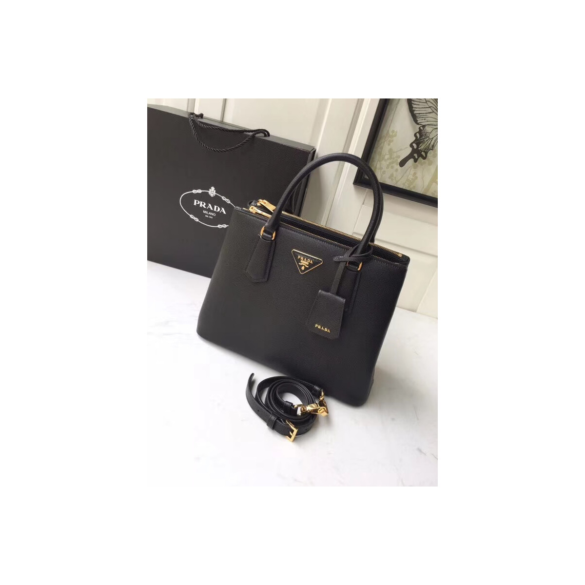 Prada Galleria Saffiano Leather Bag 1BA232