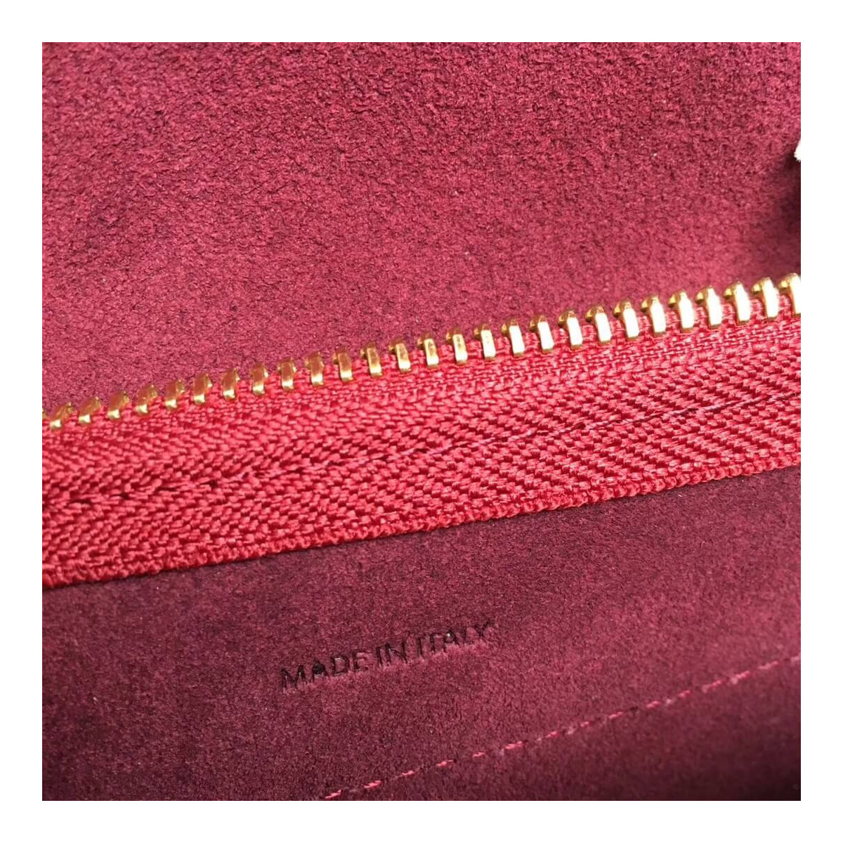 Celine Micro Belt Bag In Grained Calfskin 189153 Ruby