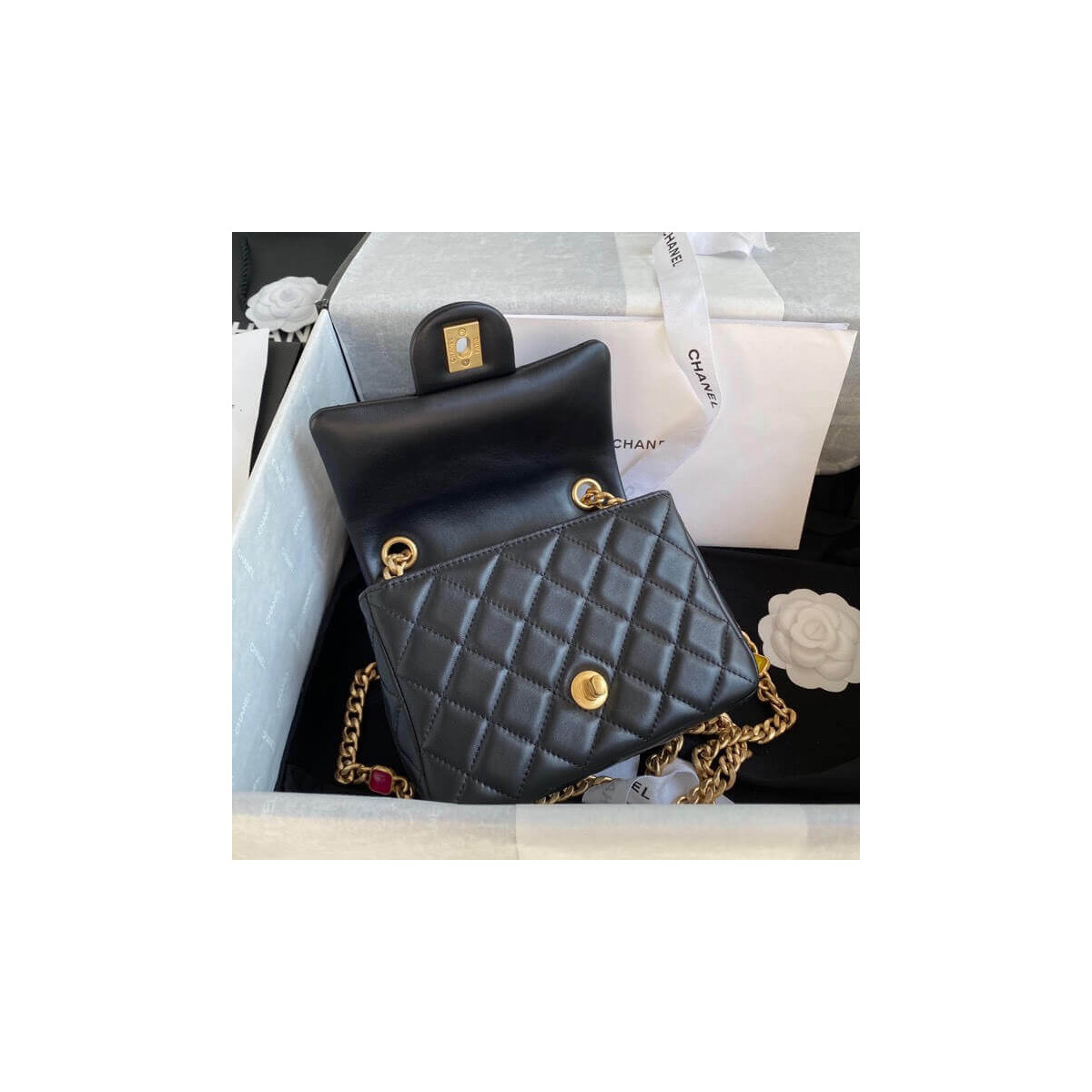 Chanel Mini Square Resin Bag AS2379