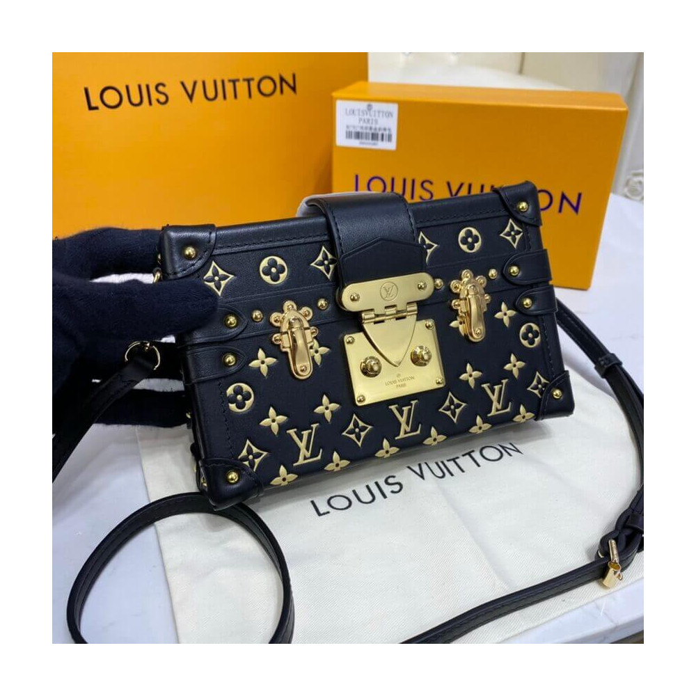 Louis Vuitton Petite Malle Monogram Metal Bag M57817