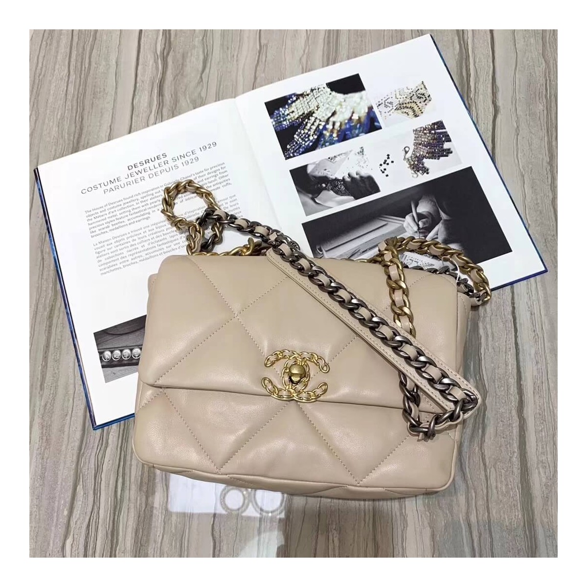 Chanel 19 Lambskin Flap Bag AS1160