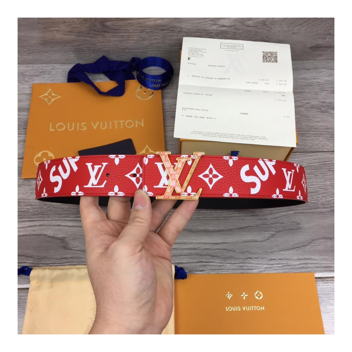 Louis Vuitton Supreme Initiales 40mm Belt MP015