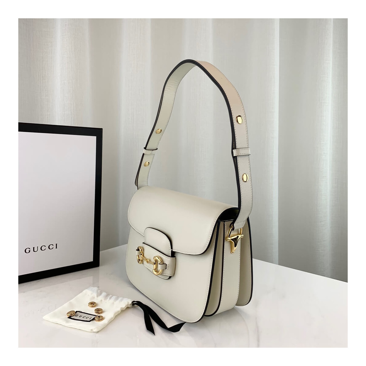 Gucci 1955 Horsebit Leather Shoulder Bag 602204