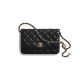 Chanel WOC With CC Details On Strap AP1450 in Lambskin