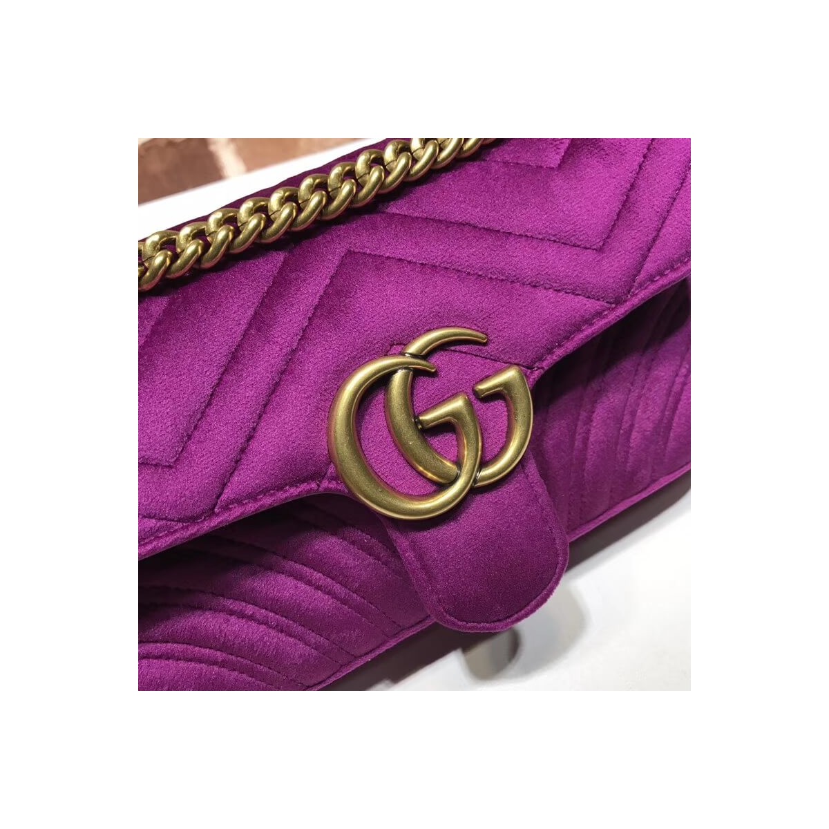 Gucci GG Marmont Velvet Shoulder Bag 446744