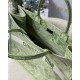 Dior Book Tote Lime Toile de Jouy Reverse Embroidery M1286