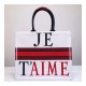 Dior Book Tote Bag With Red Heart M1286