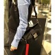 Prada Pocket Nylon And Brushed Leather Bag 1BD295