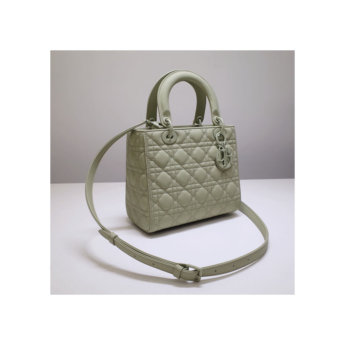 Dior Medium Lady Dior Bag in Ultramatte Cannage Calfskin M0565