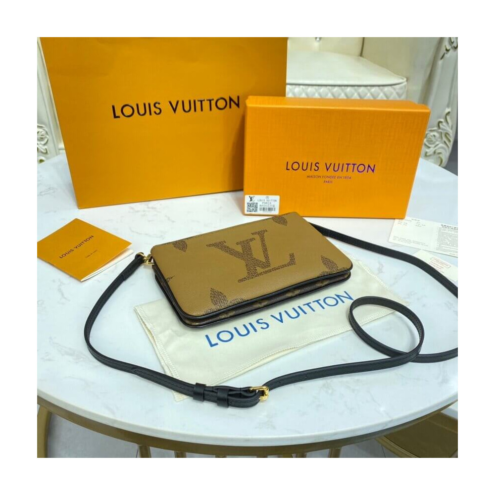 Louis Vuitton Monogram Double Zip Pochette M69203