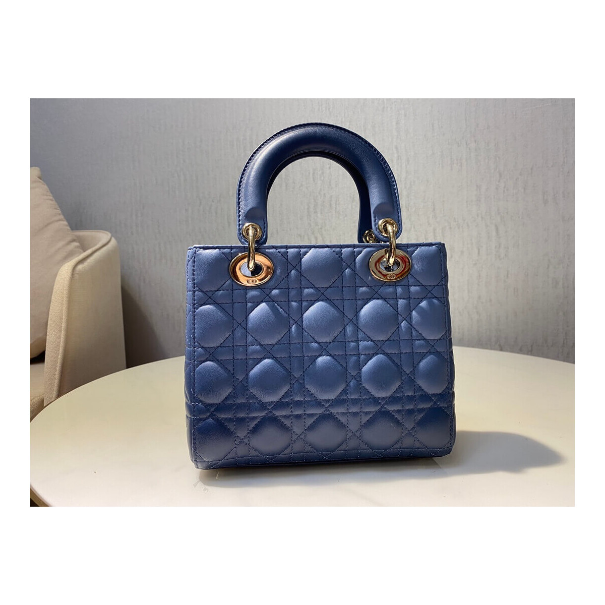 Lady Dior My ABCDior Bag in Indigo Blue Gradient Cannage Lambskin M0538