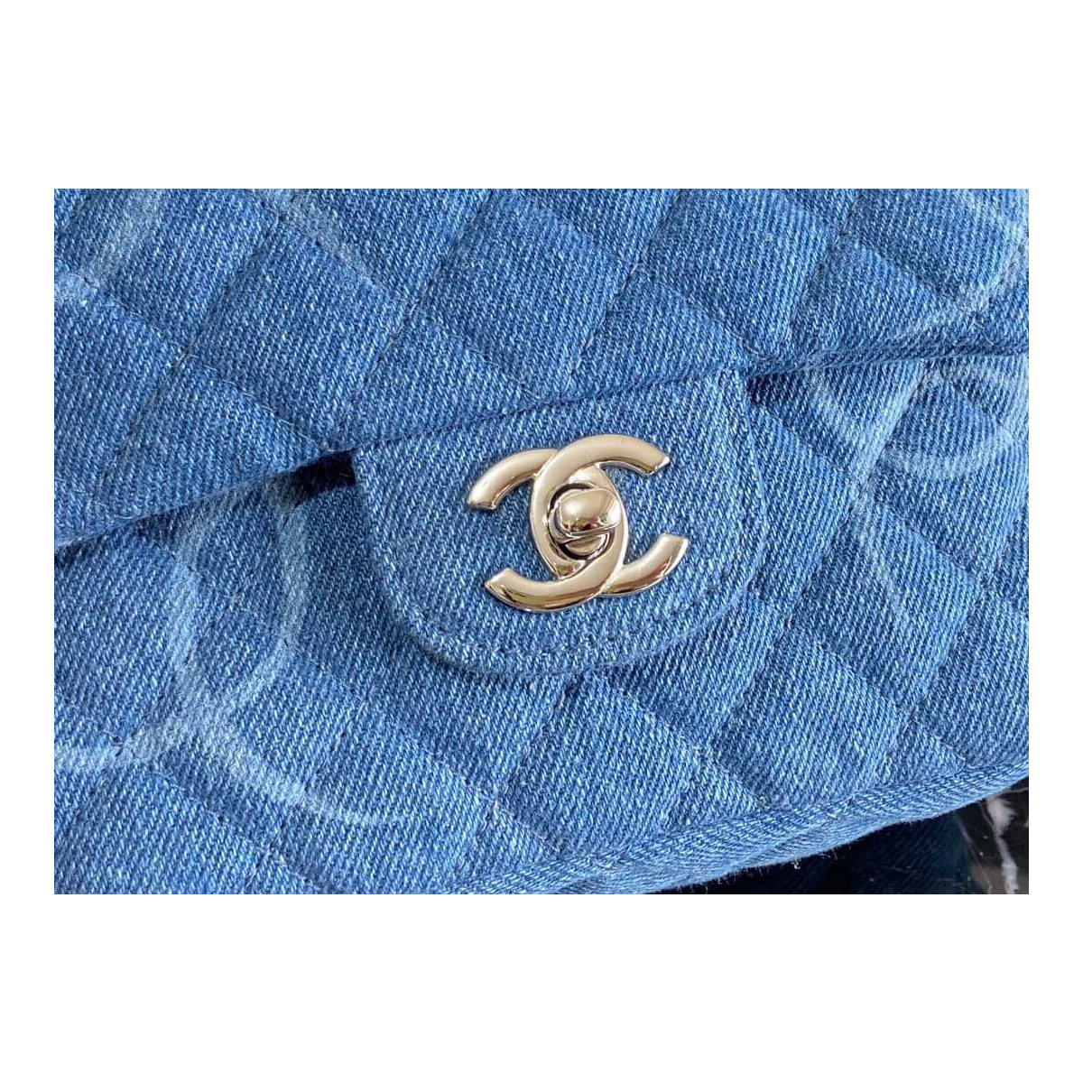 Chanel Denim Classic Flap Mini Bag AS2070