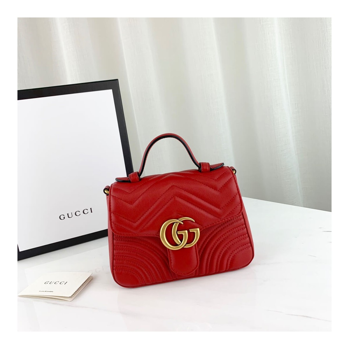 Gucci GG Marmont Mini Top Handle Bag 547260