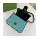 Gucci GG Marmont Mini Bag 583571 Butter and Pastel Blue Leather