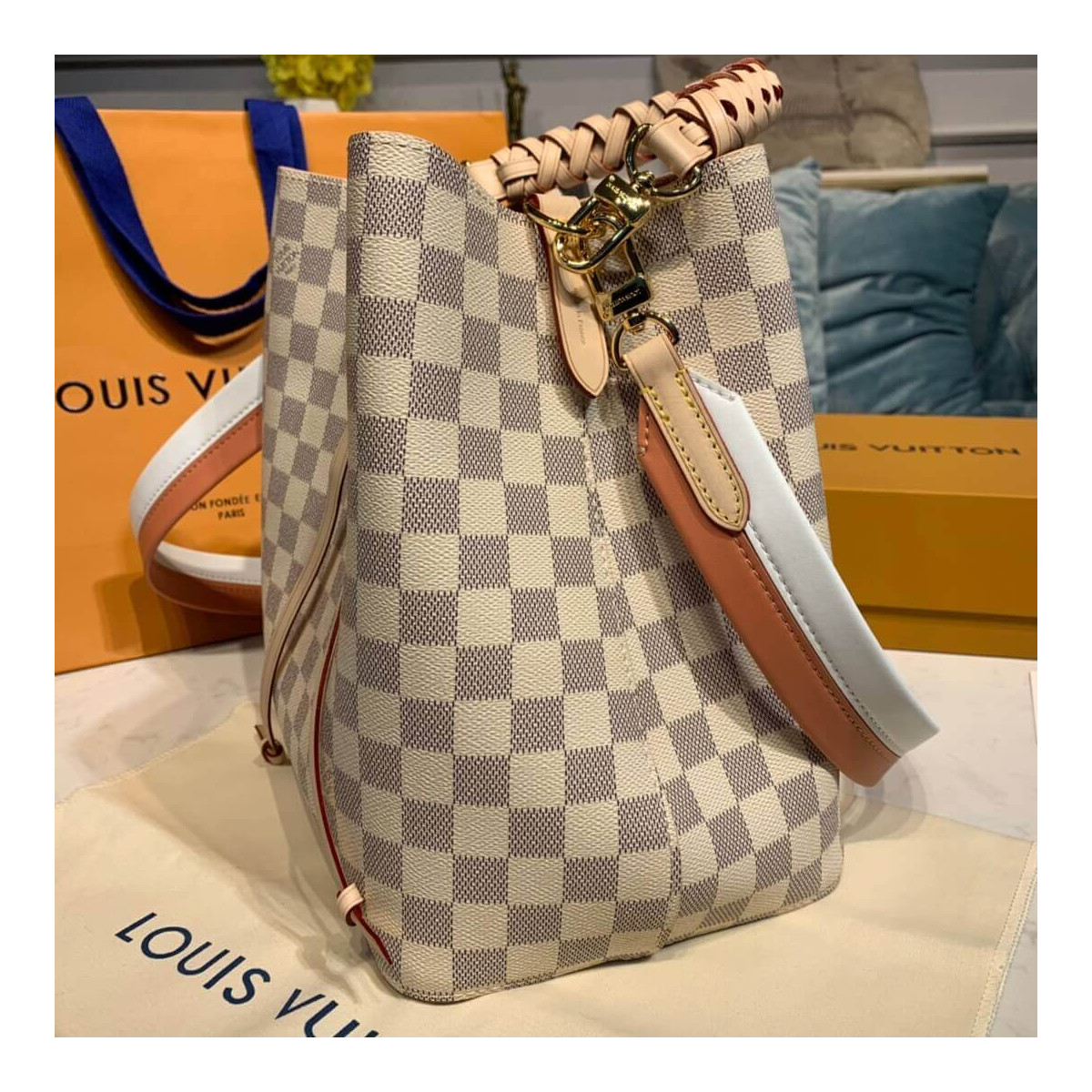 Louis Vuitton Damier Azur Canvas Neonoe N40344