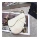 Christian Dior Saddle Bag Ecru Ultramatte Calfskin M0446