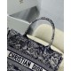 Dior Small Book Tote Blue Toile de Jouy Reverse Embroidery M1296