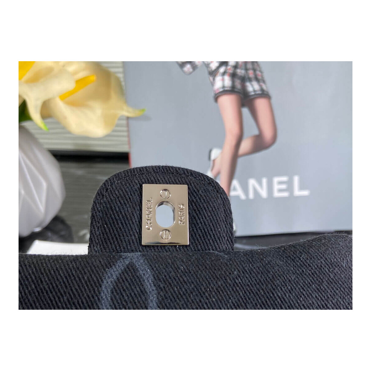 Chanel Denim Classic Flap Mini Bag AS2070