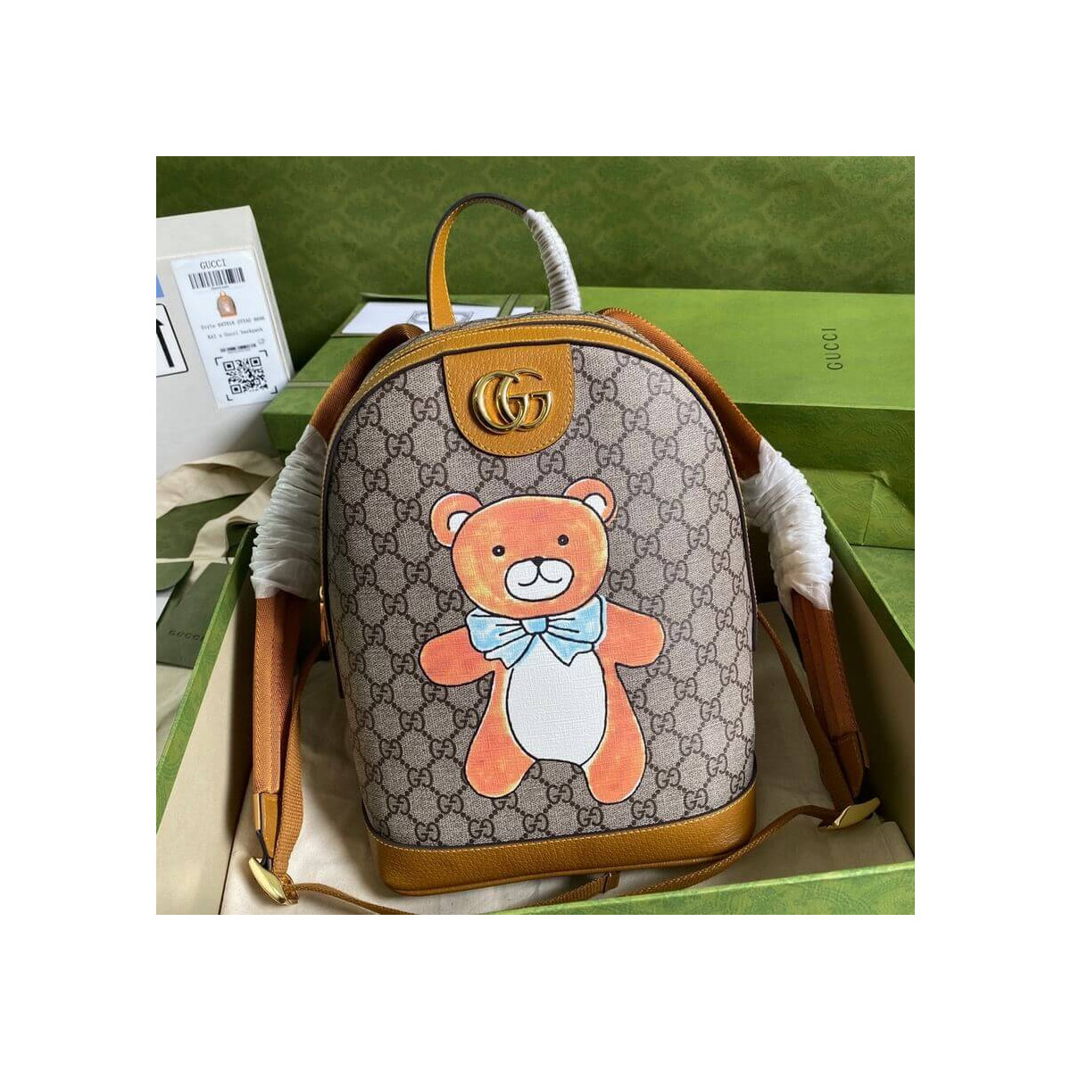 KAI x Gucci Teddy Bear Print Backpack 647816