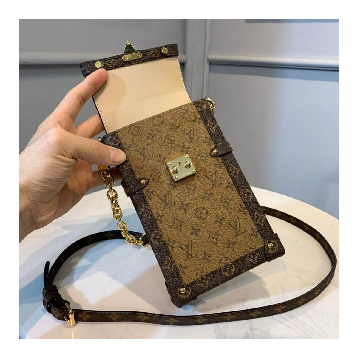 Louis Vuitton Vertical Trunk Pochette M67873